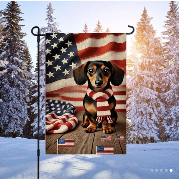 Pick 2/$12 - Patriotic Dachshund Garden Flag - Picture 4 of 4